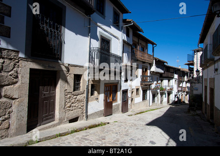 Street of Candelario, Salamanca, Castilla y Leon, Spain Stock Photo