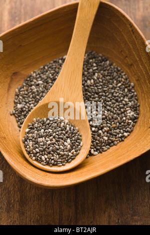 Whole chia seeds Stock Photo