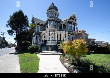 Victorian homes in Alameda California. Stock Photo