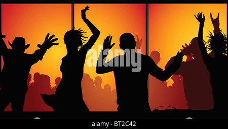 night-club concept (made from my photos) Stock Photo