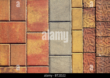 pavement flooring outdoor texture colorful cement based Stock Photo