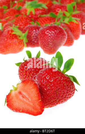 Erdbeere freigestellt - strawberry isolated 09 Stock Photo