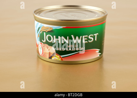 Tin of John West Wild Red Salmon Stock Photo: 21239454 - Alamy