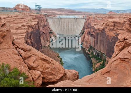 Glen Canyon Dam, Lake Powell, Page, Arizona, USA Stock Photo