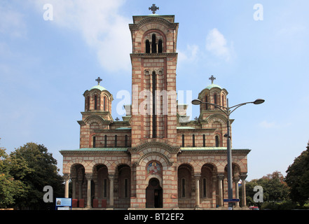 Serbia, Belgrade, St Mark Orthodox Church, Stock Photo