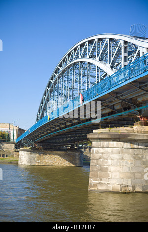 Piłsudski Bridge in Krakow, Poland Stock Photo