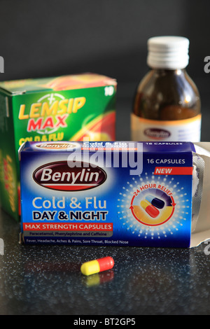 Cold & Flu remedies Stock Photo