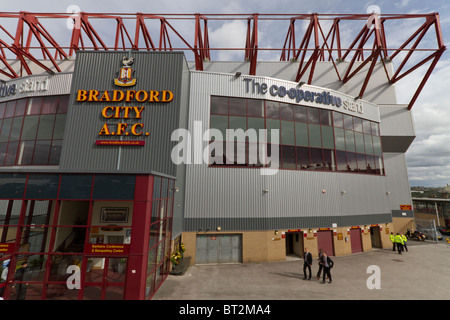 Valley Parade, home of Bradford City Football Club. Stock Photo