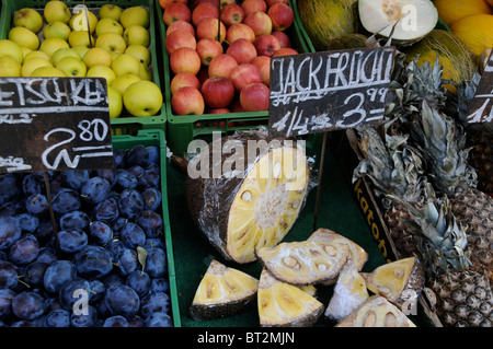 Food Market Display Stock Photo