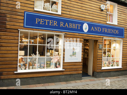 Peter rabbit and friends shop Keswick,Cumbria Stock Photo