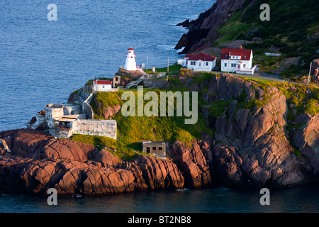 Fort Amherst Lighthouse, near St Johns, Newfoundland, Canada Stock Photo