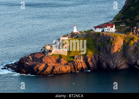 Fort Amherst Lighthouse, near St Johns, Newfoundland, Canada Stock Photo