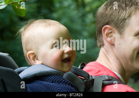 baby in backpack