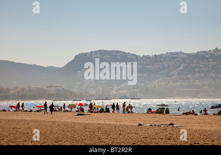 Beach at Playa de Roses Emporda Catalunya Spain Stock Photo