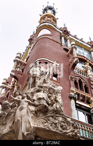 Palau de la Musica,  Barcelona Spain Stock Photo