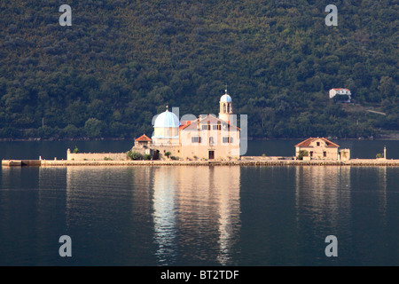 Montenegro, Bay of Kotor, Perast, Lady of the Rock Island, Stock Photo