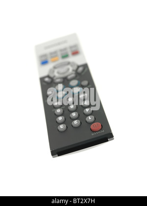 A LCD TV monitor isolated against a white background Stock Photo