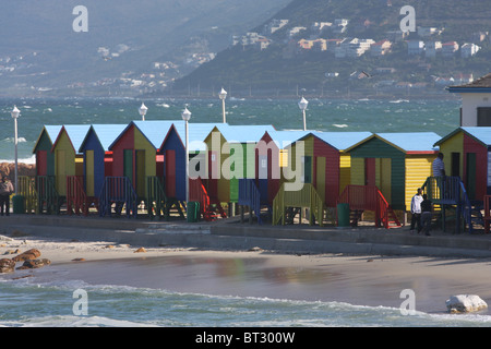 Colorful houses on the beach Stock Photo