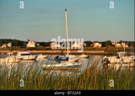 Sailboat, Wellfleet, Cape Cod, Massachusetts, USA Stock Photo