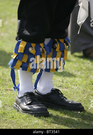 Close up of morris dancers feet Stock Photo