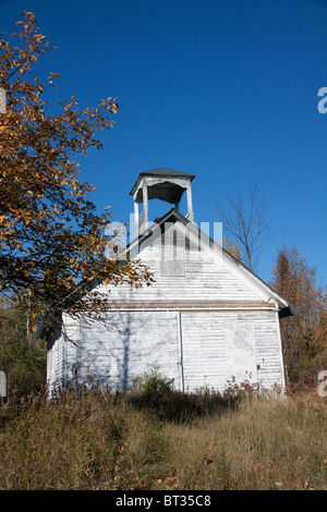 Old Schoolhouse Northern Michigan near Alpena USA Stock Photo