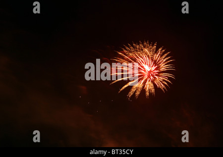colourful Fireworks abstract art background Stock Photo