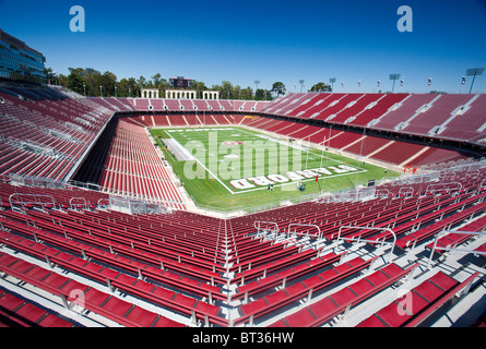 General view of the interior of Stanford Stadium, Stanford University ...