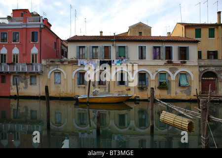 Chioggia, Vena canal, bridge, lagoon, Venice, Italy Stock Photo