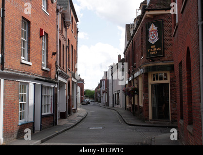 Kingsgate Street and The Wykeham Arms Pub Winchester Stock Photo