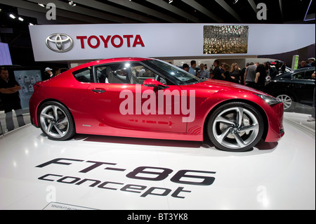 Toyota FT-86 concept car at Paris Motor Show 2010 Stock Photo