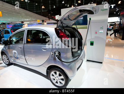 Peugeot ION electric car at Paris Motor Show 2010 Stock Photo