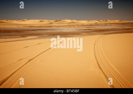 desert landscape near Oasis Dakhla, western desert, Egypt, Arabia, Africa Stock Photo