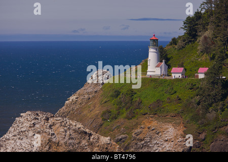 HECETA HEAD, OREGON, USA - Heceta Head lighthouse on Oregon coast. Stock Photo