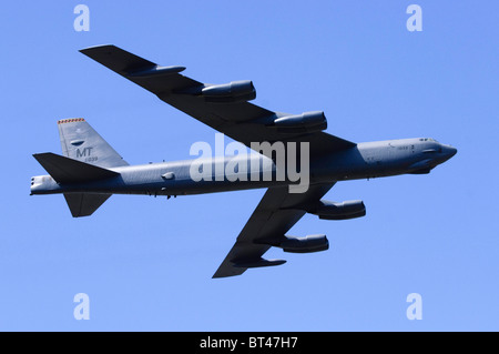 Boeing B-52H Stratofortress operated by the US Air Force making a flypast at Farnborough Airshow Stock Photo