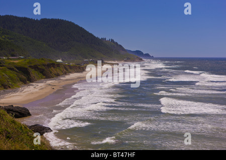 OREGON, USA - Central Oregon coast, south of Yachats. Stock Photo