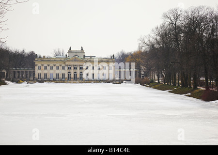 Łazienki Palace in Royal Baths Park (Warsaw, Poland) Stock Photo