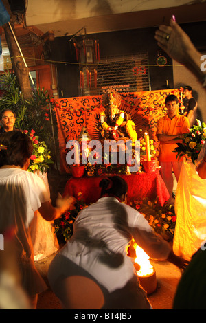 Vasanta Navaratri  Hindu festival at Sri Mariamman Temple , Bangkok Stock Photo