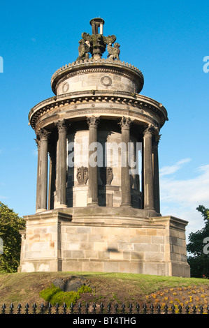 Monument to Robert Burns on Waterloo Place, Edinburgh, Scotland. Stock Photo