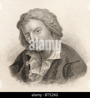 Johann Christoph Friedrich von Schiller, 1759 to 1805. German poet, philosopher, historian, and playwright. Stock Photo