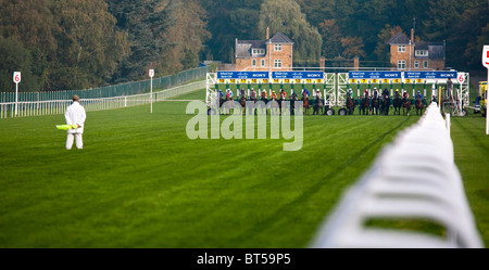 Start of the race, Horse Racing at Ascot, Berkshire, England. UK. GB Stock Photo