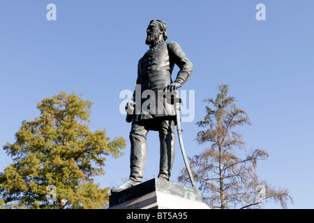 Statue of Thomas Jonathan Jackson (1824–63) American Confederate general, known as Stonewall Jackson, Lexington cemetery, VA. Stock Photo