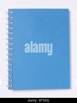 Hard Cover Book pages diary ledger elevated view Stock Photo