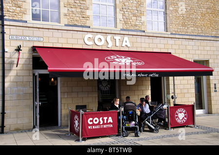 Costa Coffe shop, Market Place, Brackley, Northamptonshire, England, United Kingdom Stock Photo