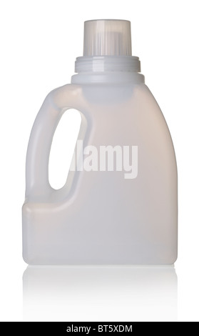 clear White plastic bottle Stock Photo