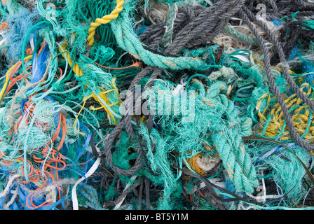 fishing nets nylon plastic southern ireland roadside Emerald Isle Western Europe Republic of Ireland Éire Irish Republic Stock Photo