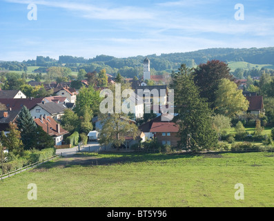 Bavarian Village of Erling at Andechs Monastery Stock Photo