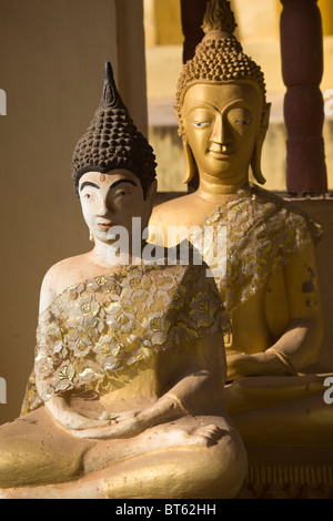 Buddhas Pha That Luang Temple Vientiane Laos Stock Photo
