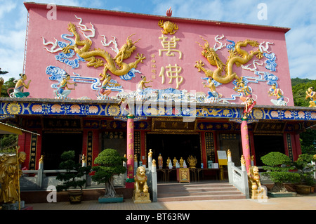 ten thousand buddhas pagoda temple 10000 10 000 Monastery Man Fat Tsz Sha Tin, Hong Kong. 220 Pai Tau Village Siddhārtha Gautama Stock Photo