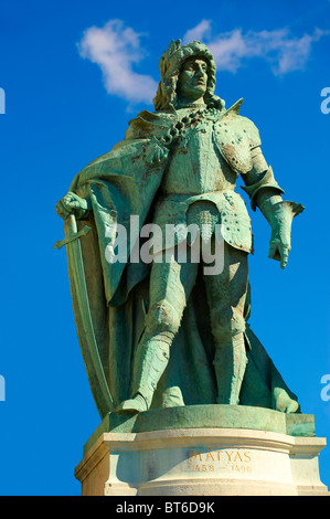 Statue of King Matyas - Hősök tere, ( Heroes Square ) Budapest Hungary Stock Photo