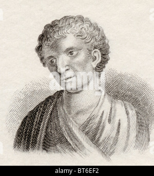 Demosthenes, 384 to 322 BC. Greek statesman and orator of ancient Athens. Stock Photo